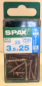 Preview: Spax Edelstahlschraube Senkkopf, Vollgewinde, T-Star plus 3,5 x 25 mm (25 Stck.)