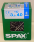 Preview: Spax Edelstahlschraube Senkkopf, Teilgewinde, T-Star plus 3,5 x 40 mm (150 Stck.)