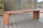 Preview: Bench from solid wood panel of Asian pear tree