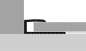 Preview: Premium Click Einfass-Profil Edelstahloptik 900mm