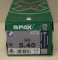 Preview: Spax Universalscrew, WIROX,  Torx T-Star Plus 5 x 40 mm (500 pieces)