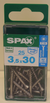 Spax Stainless steel T-Star plus 3,5 x 30 mm (25 pieces)
