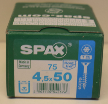 Spax Stainless steel T-Star plus 4,5 x 50 mm (75 pieces)