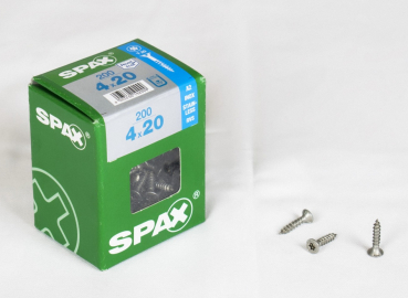 Spax Stainless steel T-Star plus 4 x 20 mm (200 pieces)