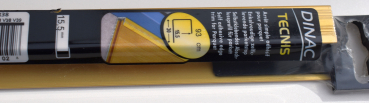 Selbstklebendes Abschlussprofil für Parkett gerilled Alu Gold 930 mm / 15,5 mm