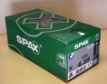 Spax Universalschraube Senkkopf, WIROX, T-Star Plus 4 x 35 mm (1000 Stck)