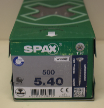 Spax Universalscrew, WIROX,  Torx T-Star Plus 5 x 40 mm (500 pieces)