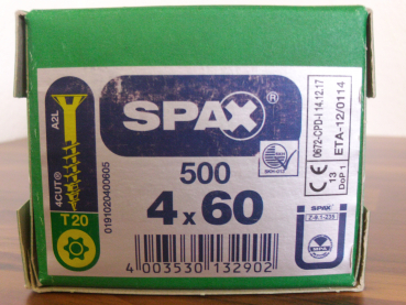 Spax Universalschraube Torx T-Star Plus 4x60 (500 Stck)