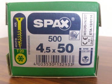 Spax Universalschraube Torx T-Star Plus 4,5x50 (500 Stck)