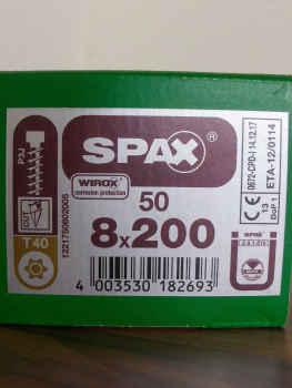 SPAX IN.FORCE 8x200 (50 Stk)