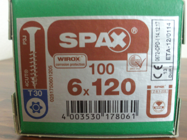 SPAX HI.FORCE 6x120 (100 pc.)