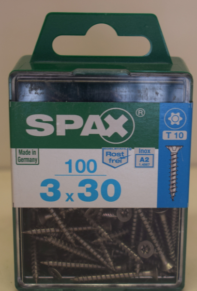 Spax Stainless steel T-Star plus 3 x 30 mm (100 pieces)