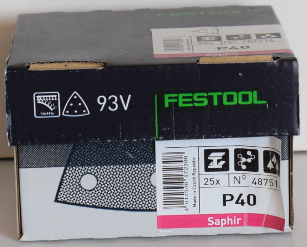 Festool Sandpaper 487516, Saphir P40