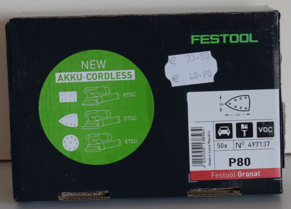 Festool Schleifpapier 497137 Garant P80