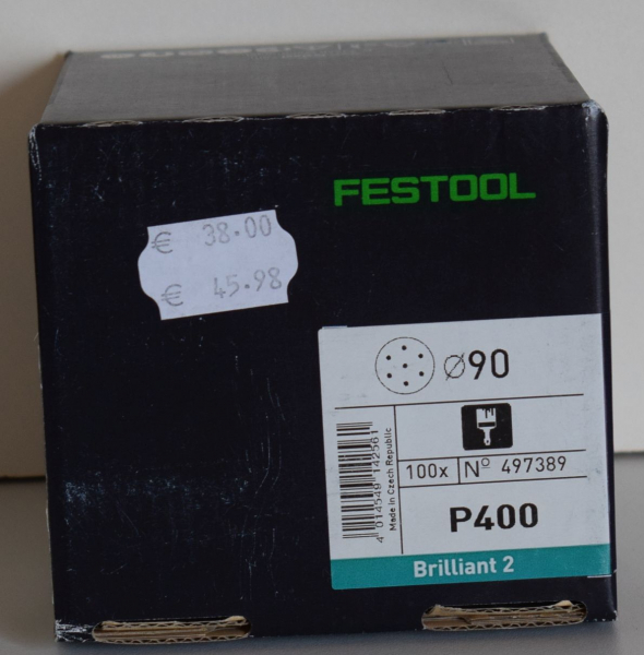 Festool Schleifpapier 497389 Brilliant 2 P400