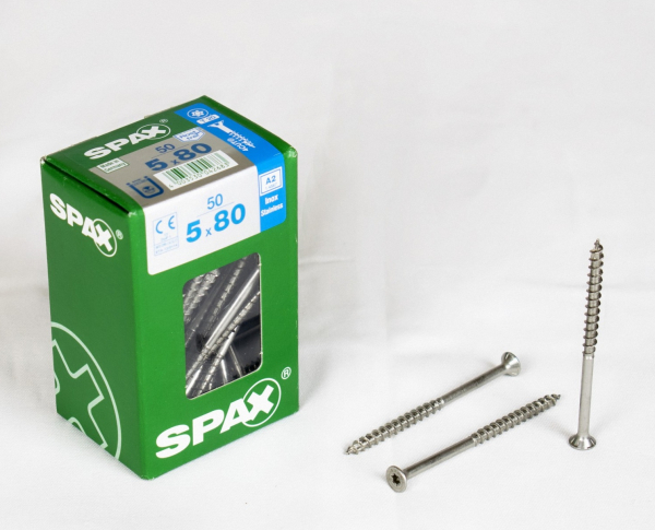 Spax Stainless steel T-Star plus 5 x 80 mm (50 pieces)