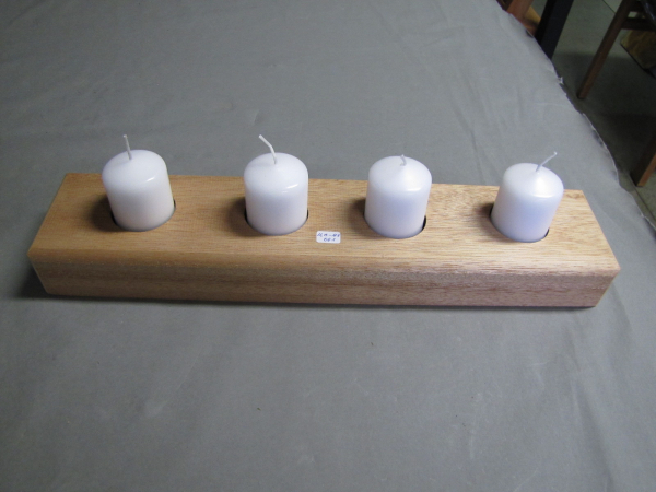 Candlestick natural for four candles (KH_ME-001)