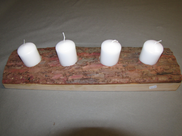 Candlestick natural for four candles (KH_LÄ-001)