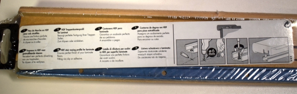 Treppenkantenprofile für Laminat HDF Ahorn 1320mm