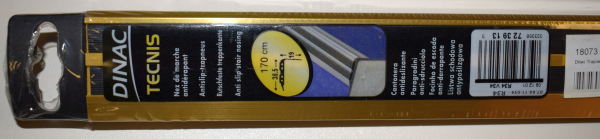 Treppenkante Rutschfest Alu Gold, PVC Streifen 1700mm