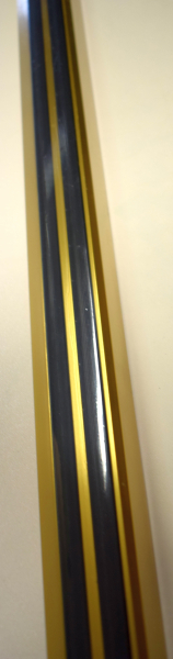 Treppenkante Rutschfest Alu Gold, PVC Streifen 1700mm