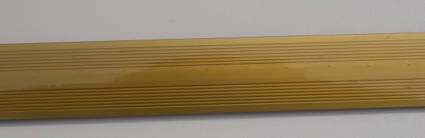 Übergangsschiene Flach Gerilled Alu Gold 930 mm x 36 mm