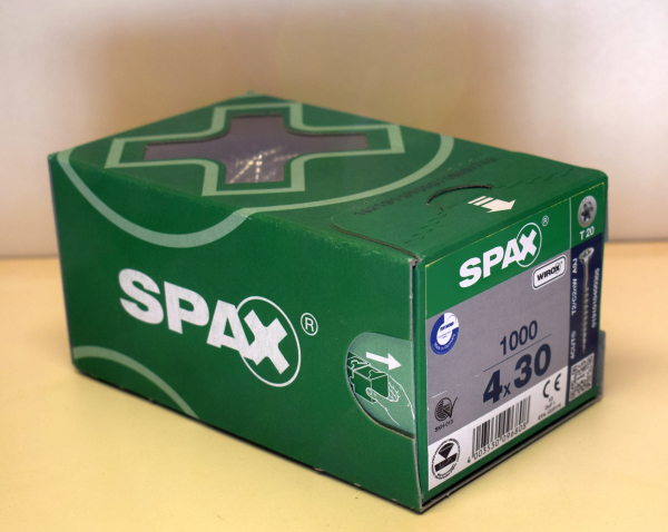 Spax Universalschraube Senkkopf, WIROX, T-Star Plus 4 x 30 mm (1000 Stck)