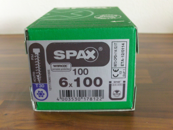 SPAX IN.FORCE 6x100 (100 Stk)