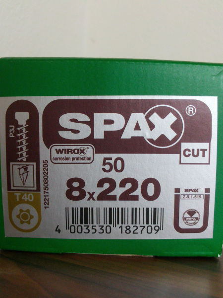 SPAX IN.FORCE 8x220 (50 Stk)