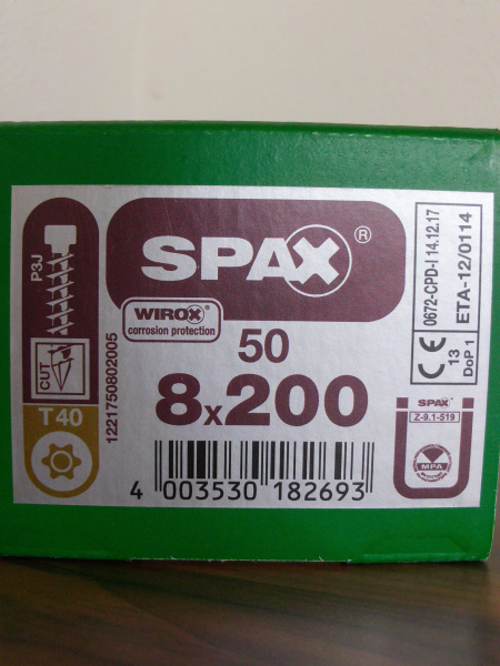 SPAX IN.FORCE 8x200 (50 Stk)
